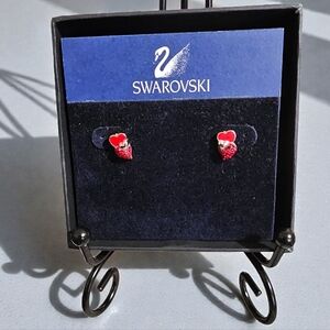 Swarovski Passionate 3 Hearts Stud Earrings